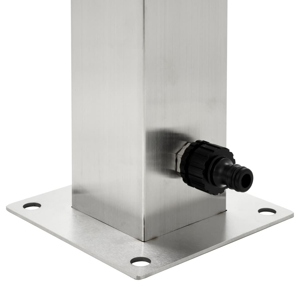 vidaXL Coloană de apă pentru grădină, 95 cm, oțel inoxidabil, pătrat vidaXL Coloană de apă pentru grădină, 95 cm, oțel inoxidabil, pătrat