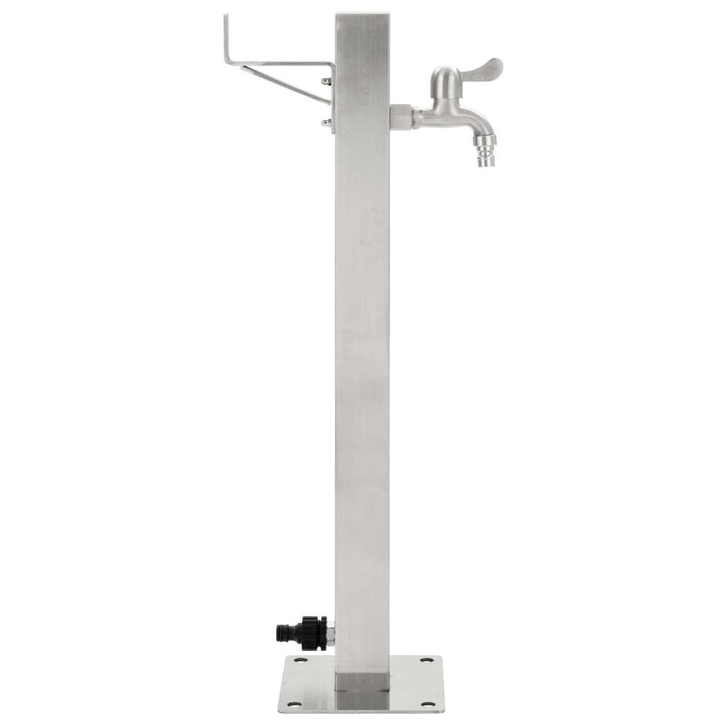 vidaXL Coloană de apă de grădină, 65 cm, oțel inoxidabil, pătrat vidaXL Coloană de apă de grădină, 65 cm, oțel inoxidabil, pătrat