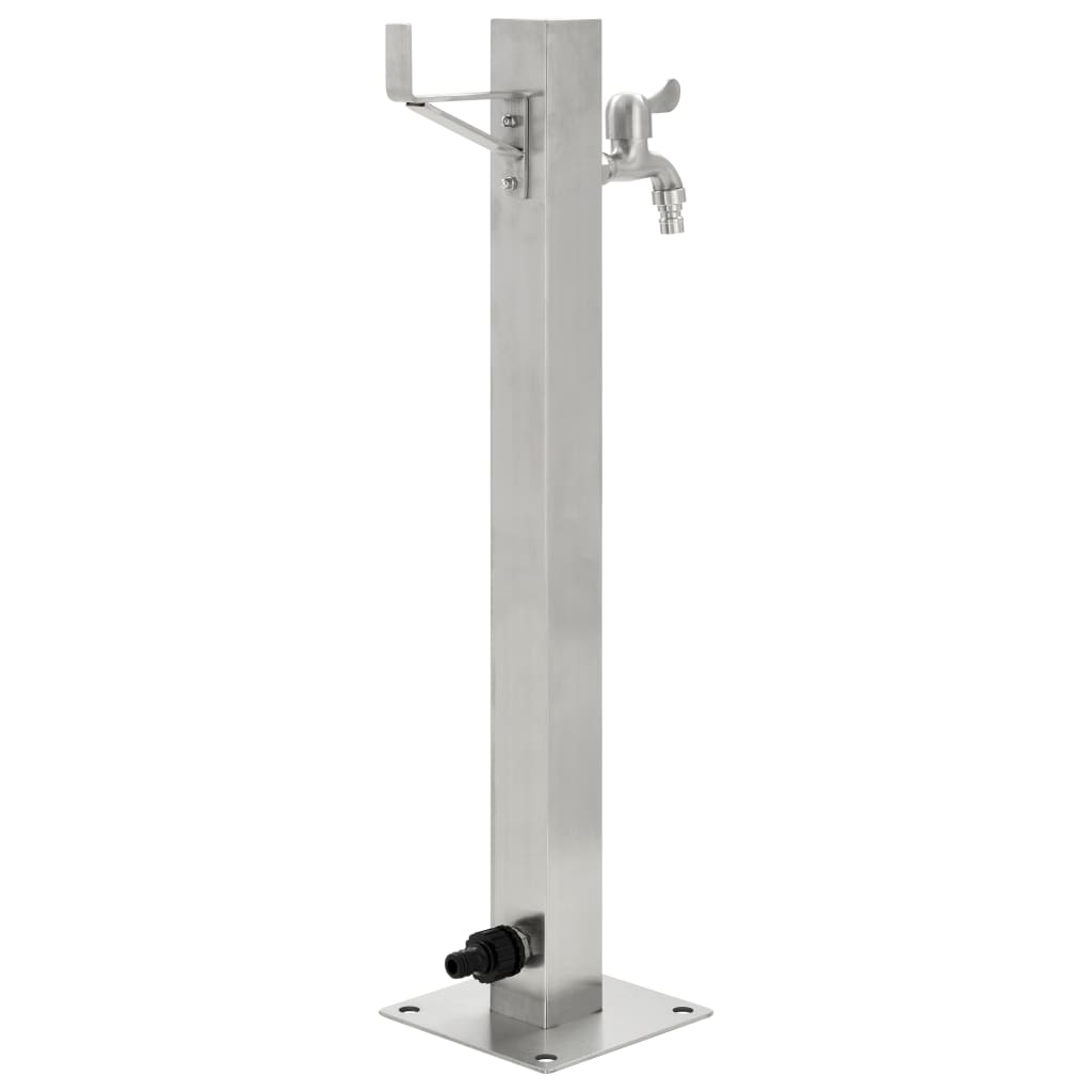 vidaXL Coloană de apă de grădină, 65 cm, oțel inoxidabil, pătrat vidaXL Coloană de apă de grădină, 65 cm, oțel inoxidabil, pătrat