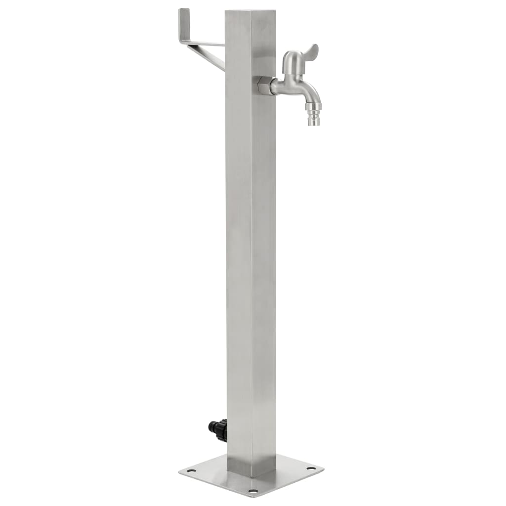 vidaXL Coloană de apă de grădină, 65 cm, oțel inoxidabil, pătrat vidaXL Coloană de apă de grădină, 65 cm, oțel inoxidabil, pătrat