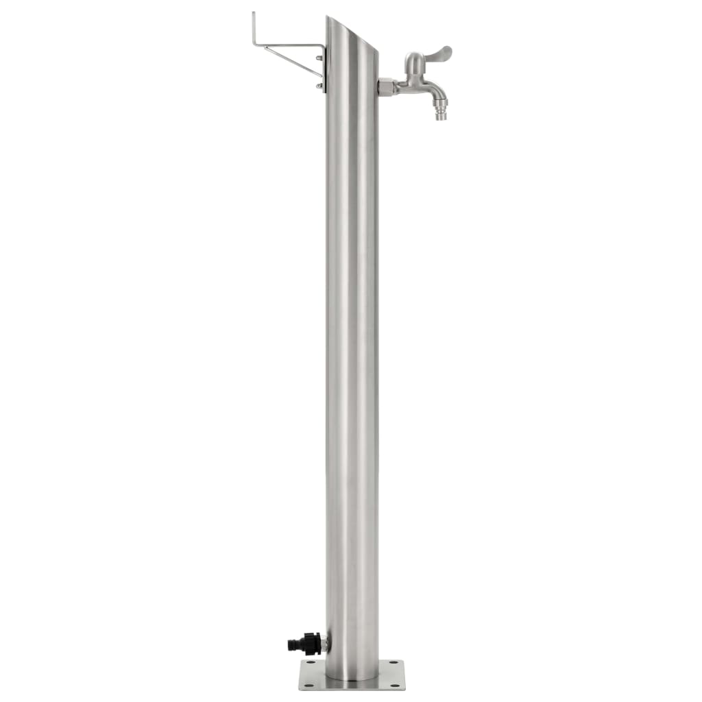 vidaXL Coloană de apă de grădină, 95 cm, oțel inoxidabil, rotund vidaXL Coloană de apă de grădină, 95 cm, oțel inoxidabil, rotund