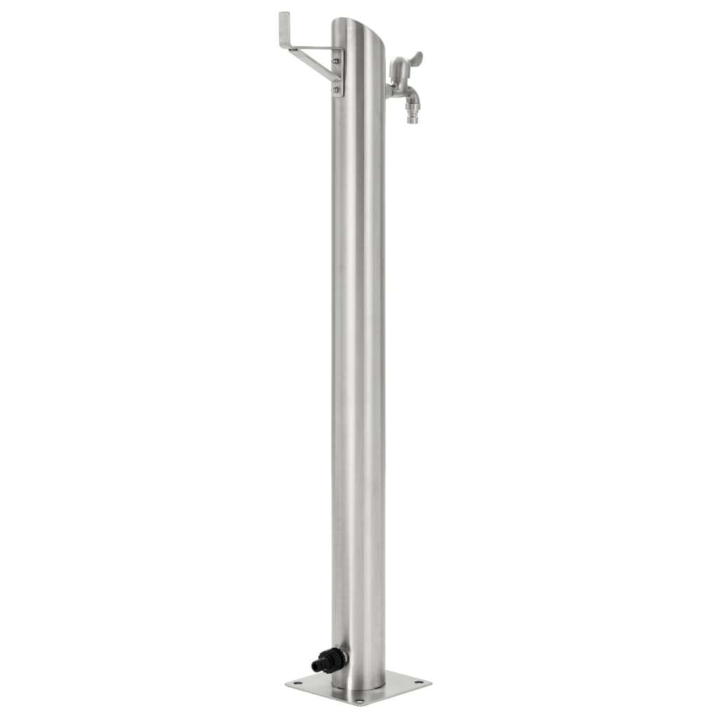 vidaXL Coloană de apă de grădină, 95 cm, oțel inoxidabil, rotund vidaXL Coloană de apă de grădină, 95 cm, oțel inoxidabil, rotund