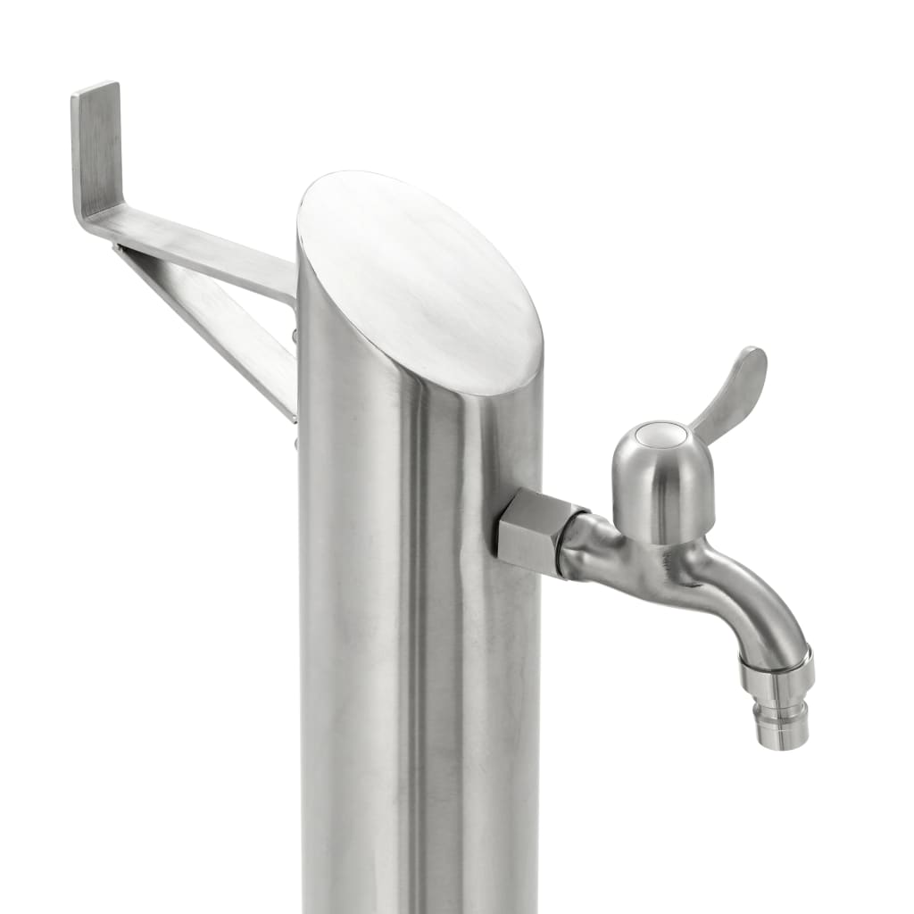 vidaXL Coloană de apă de grădină, 95 cm, oțel inoxidabil, rotund vidaXL Coloană de apă de grădină, 95 cm, oțel inoxidabil, rotund
