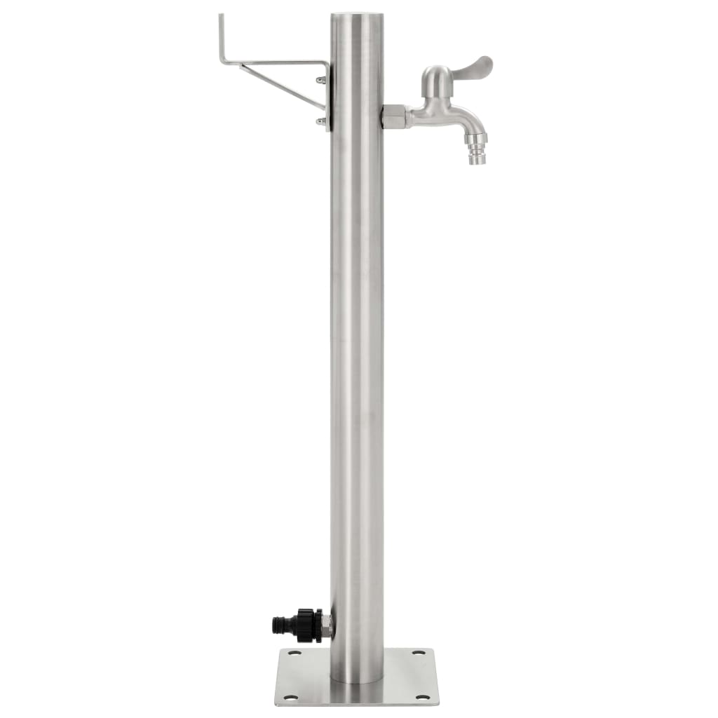 vidaXL Coloană de apă de grădină, 65 cm, oțel inoxidabil, rotund vidaXL Coloană de apă de grădină, 65 cm, oțel inoxidabil, rotund