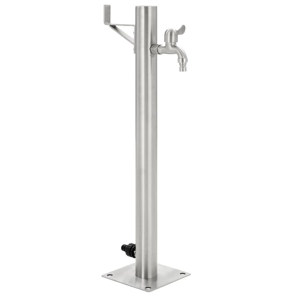 vidaXL Coloană de apă de grădină, 65 cm, oțel inoxidabil, rotund vidaXL Coloană de apă de grădină, 65 cm, oțel inoxidabil, rotund