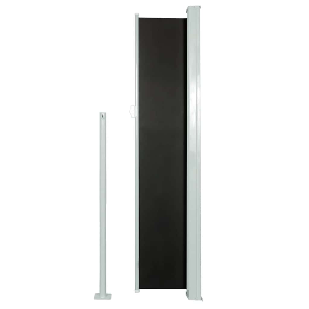 vidaXL Copertină laterală retractabilă, negru, 160x500 cm