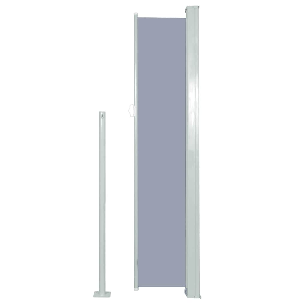 vidaXL Copertină laterală retractabilă, gri, 160x500 cm vidaXL Copertină laterală retractabilă, gri, 160x500 cm