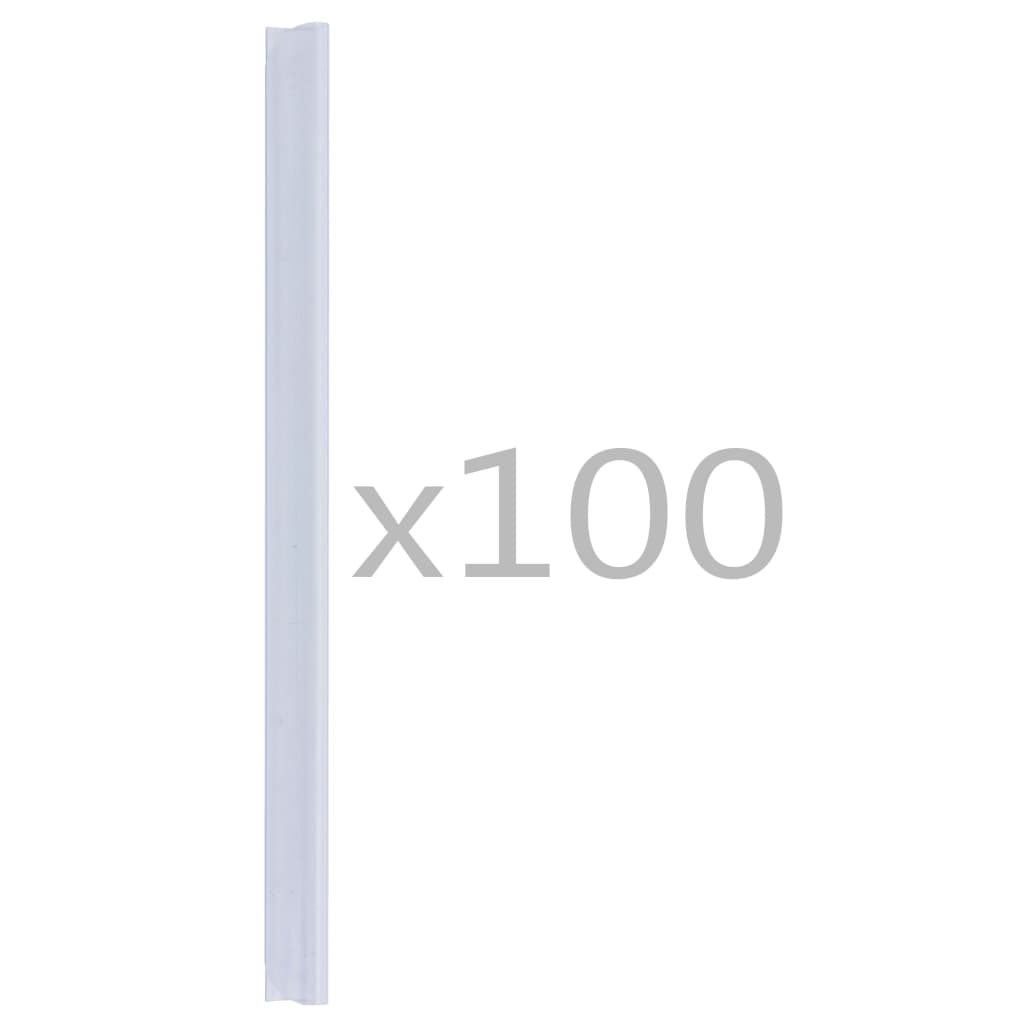 vidaXL Cleme fixare fâșii de gard, 100 buc., PVC, transparent vidaXL Cleme fixare fâșii de gard, 100 buc., PVC, transparent
