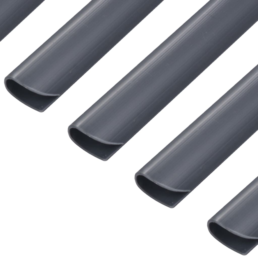 vidaXL Cleme fixare fâșii de gard, 100 buc., antracit, PVC vidaXL Cleme fixare fâșii de gard, 100 buc., antracit, PVC