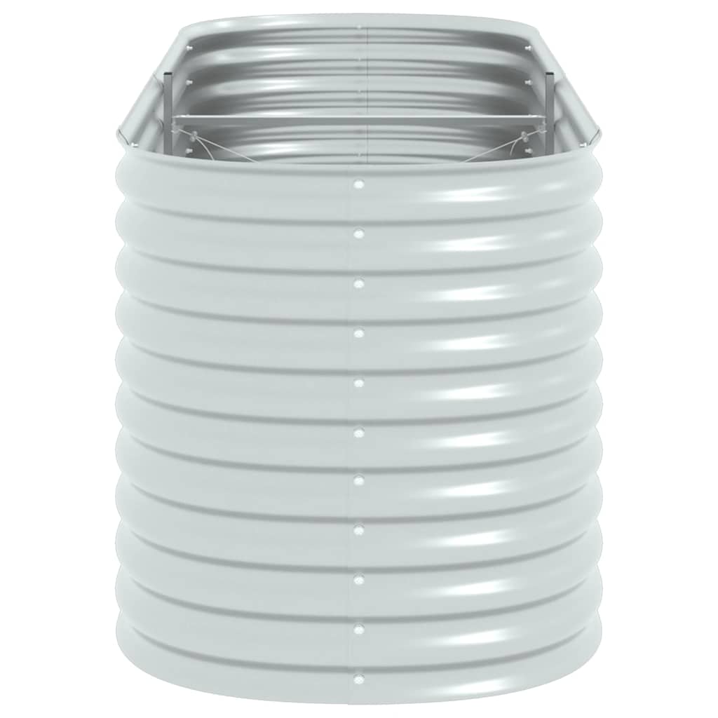 vidaXL Strat înălțat grădină argintiu 240x80x81 cm oțel galvanizat vidaXL Strat înălțat grădină argintiu 240x80x81 cm oțel galvanizat