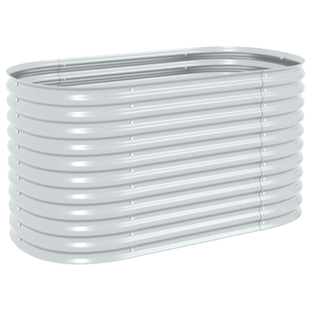 vidaXL Strat înălțat de grădină, argintiu 160x80x81cm oțel galvanizat vidaXL Strat înălțat de grădină, argintiu 160x80x81cm oțel galvanizat