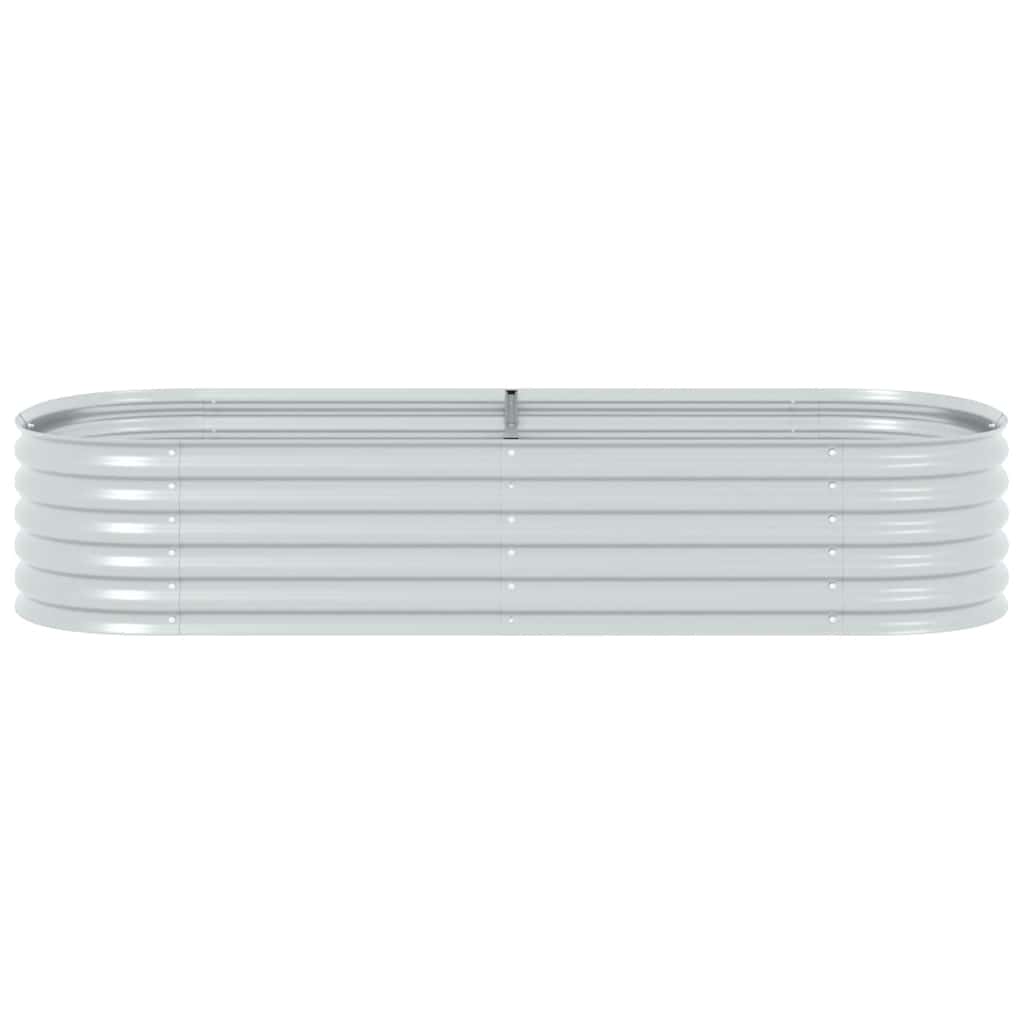 vidaXL Strat înălțat de grădină argintiu 240x80x44 cm oțel galvanizat vidaXL Strat înălțat de grădină argintiu 240x80x44 cm oțel galvanizat