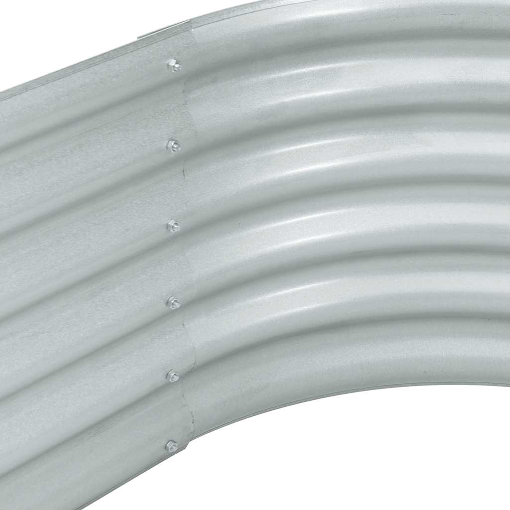 vidaXL Strat înălțat de grădină argintiu 240x80x44 cm oțel galvanizat vidaXL Strat înălțat de grădină argintiu 240x80x44 cm oțel galvanizat