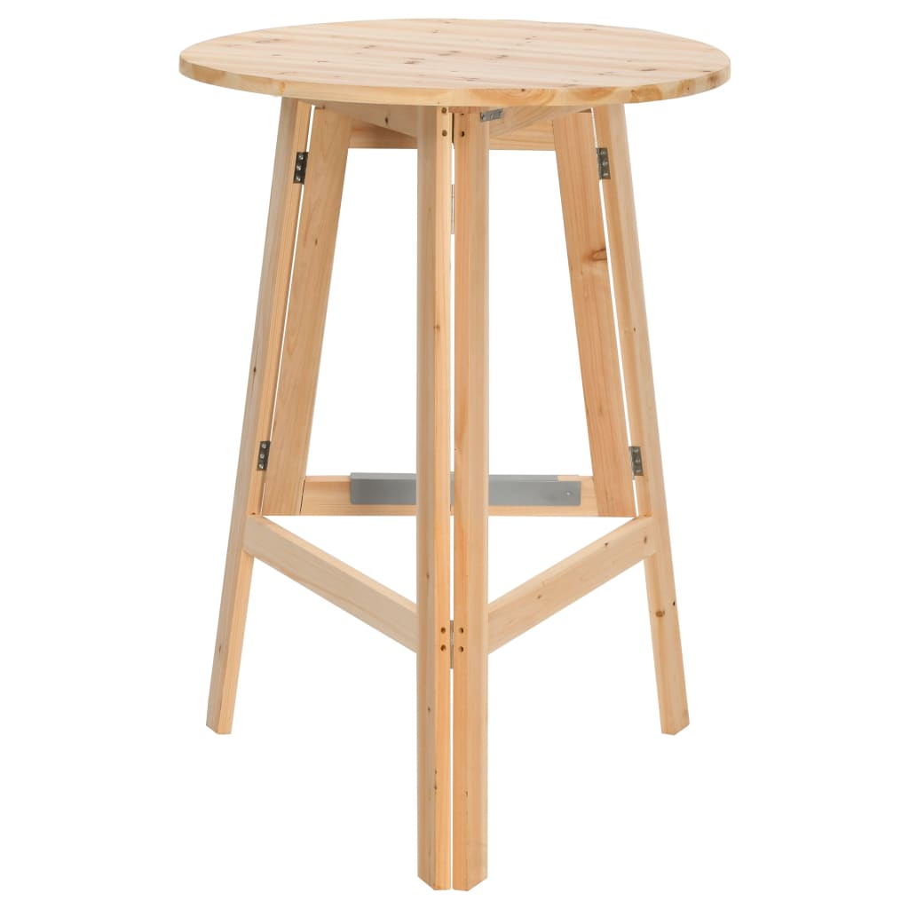 vidaXL Masă de bar pliabilă, 78 cm, lemn de brad vidaXL Masă de bar pliabilă, 78 cm, lemn de brad