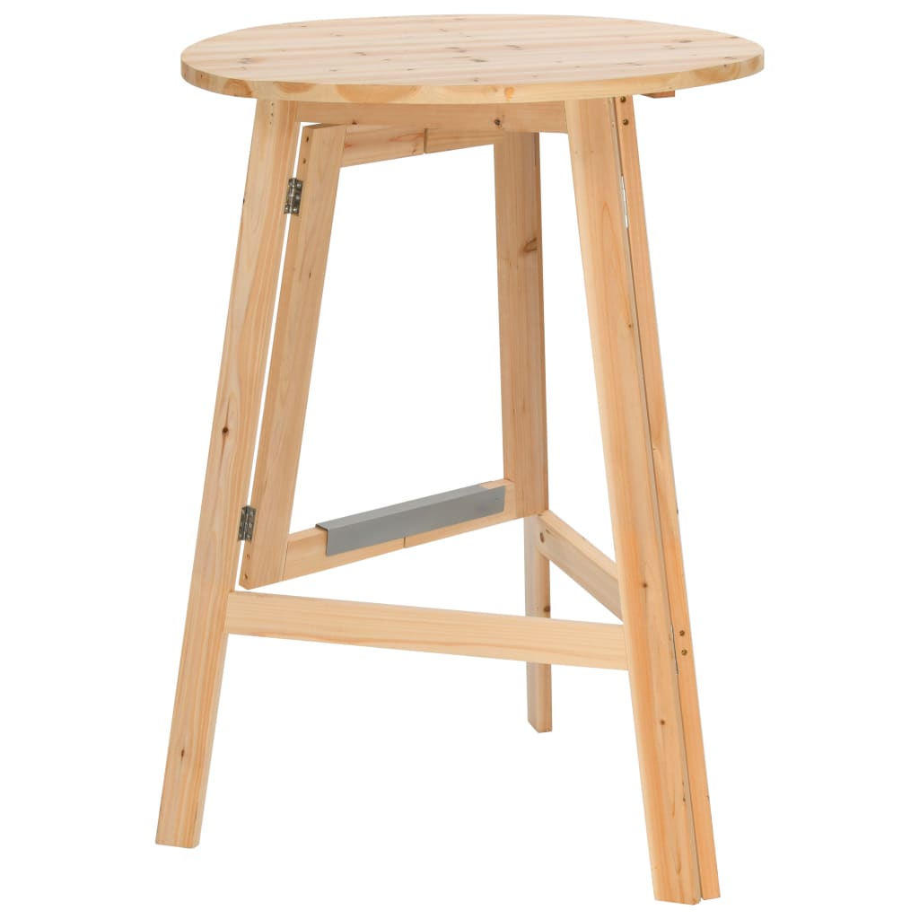 vidaXL Masă de bar pliabilă, 78 cm, lemn de brad vidaXL Masă de bar pliabilă, 78 cm, lemn de brad