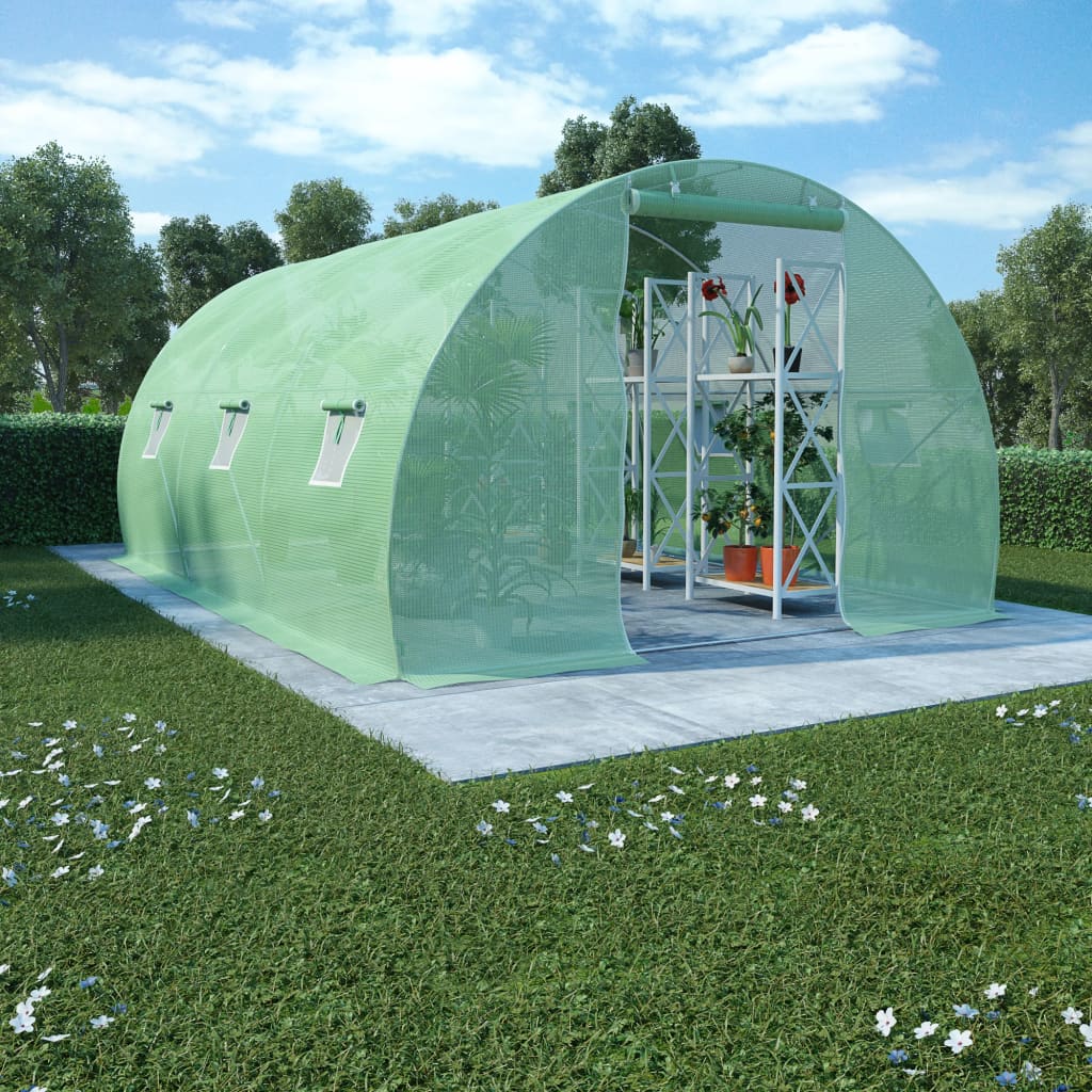 vidaXL Seră, 13,5 m², 450 x 300 x 200 cm vidaXL Seră, 13,5 m², 450 x 300 x 200 cm