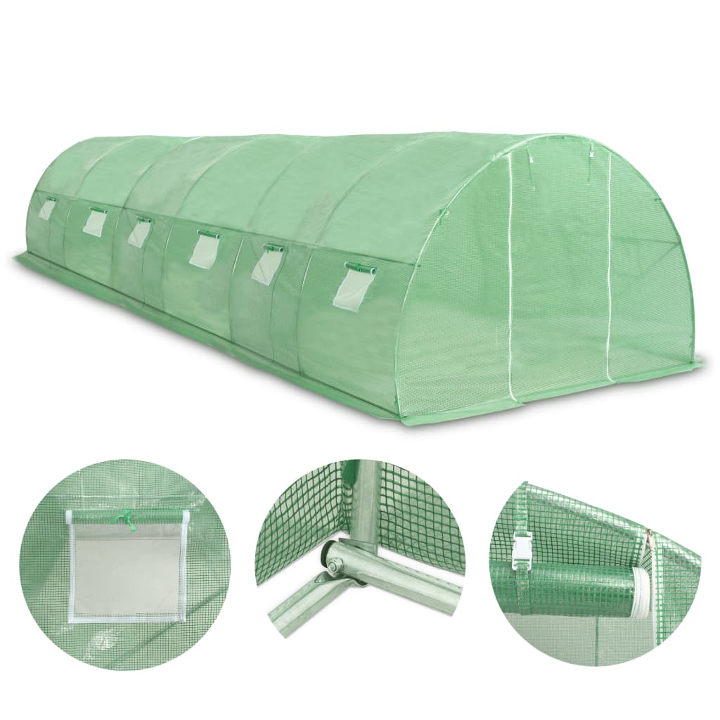 vidaXL Seră, 27 m², 900 x 300 x 200 cm vidaXL Seră, 27 m², 900 x 300 x 200 cm