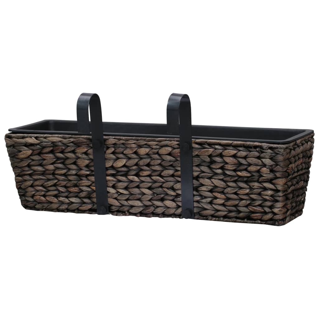 vidaXL Jardiniere, 2 buc., maro, zambilă de apă