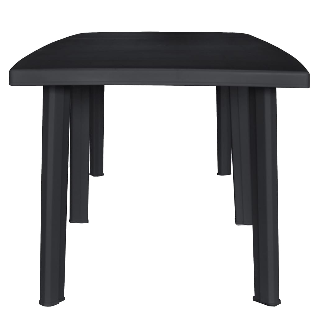 vidaXL Masă de grădină, antracit, 216 x 90 x 72 cm, plastic vidaXL Masă de grădină, antracit, 216 x 90 x 72 cm, plastic