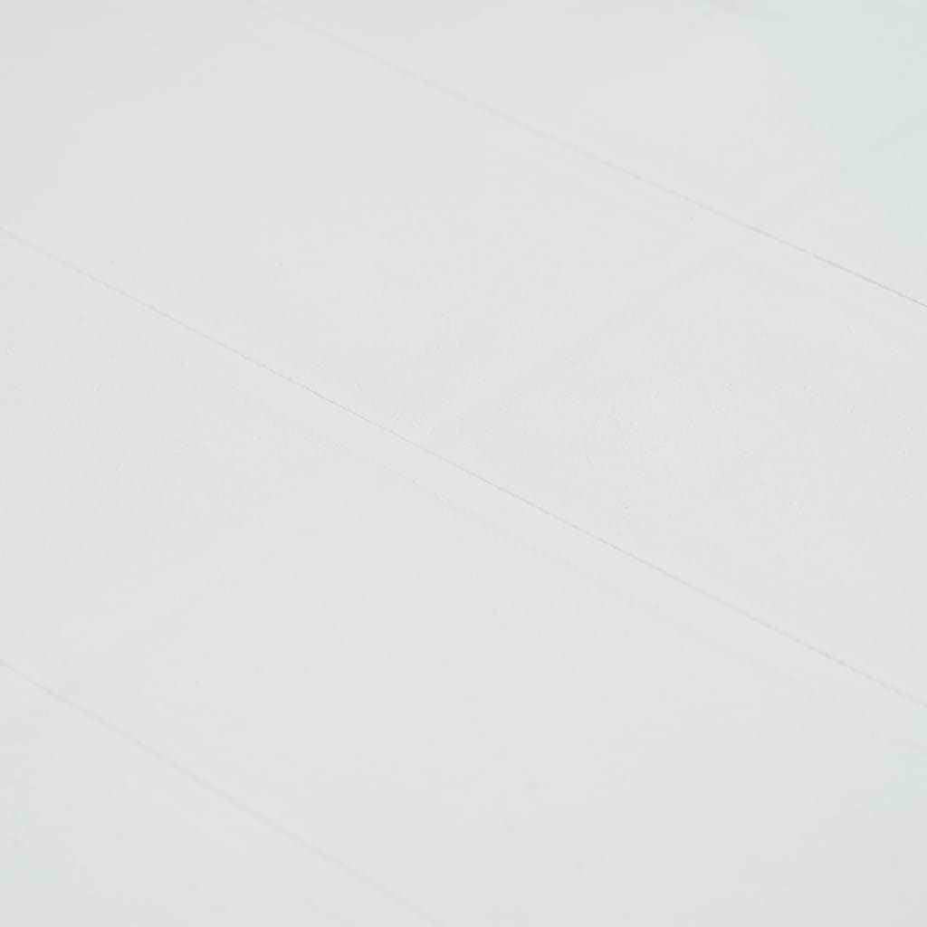 vidaXL Masă de grădină, albă, 79x79x72 cm, plastic, aspect ratan vidaXL Masă de grădină, albă, 79x79x72 cm, plastic, aspect ratan