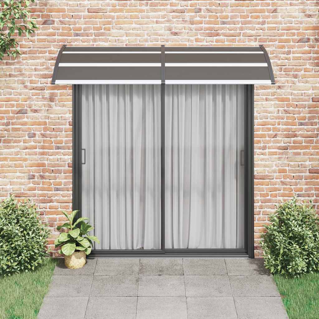 vidaXL Copertină de ușă, negru, 240 x 100 cm, PC vidaXL Copertină de ușă, negru, 240 x 100 cm, PC