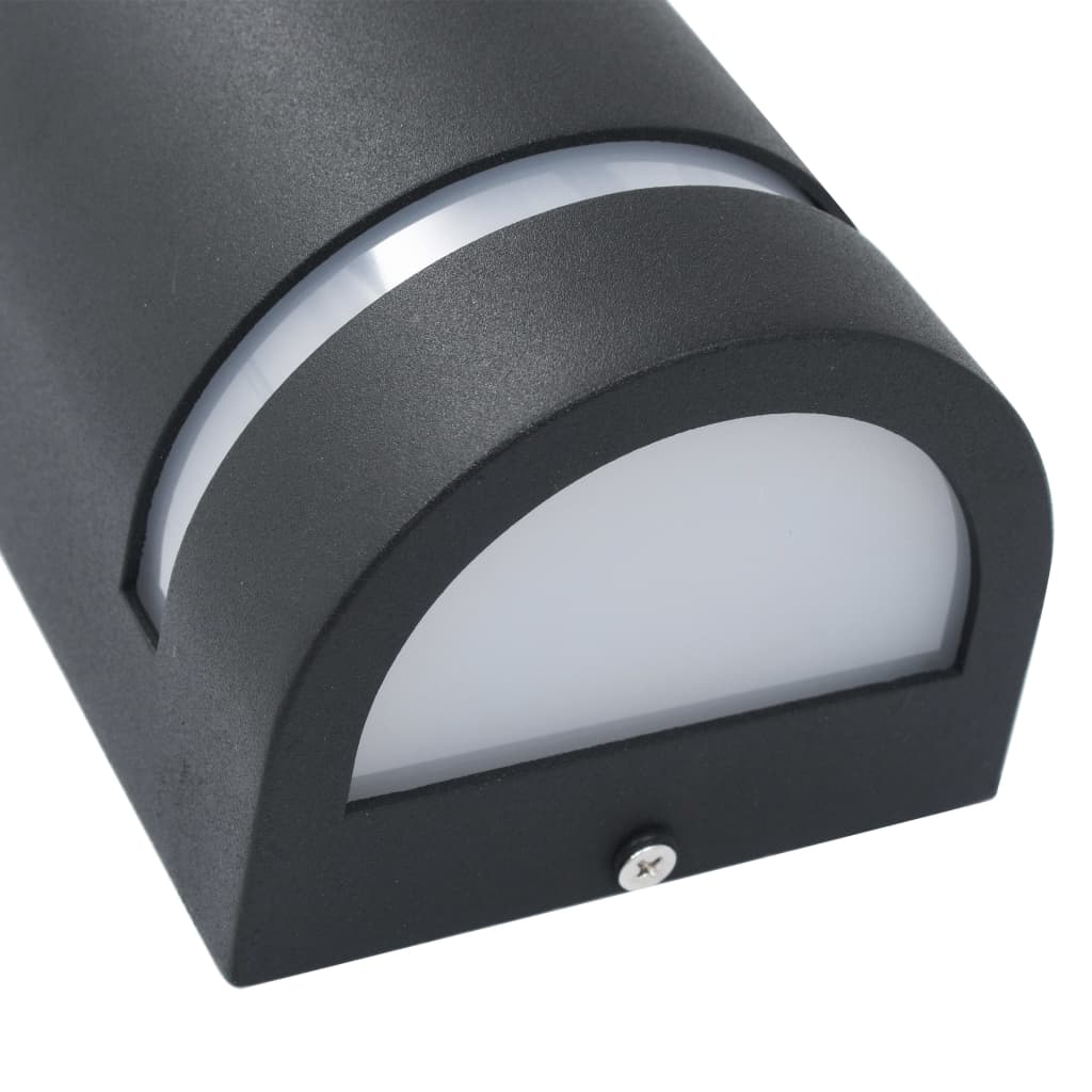 vidaXL Lămpi de perete pentru exterior 2 buc. negru 35 W semirotund vidaXL Lămpi de perete pentru exterior 2 buc. negru 35 W semirotund
