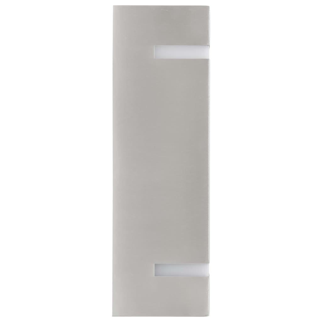 vidaXL Lămpi de perete de exterior 2 buc. argintiu 35 W dreptunghiular vidaXL Lămpi de perete de exterior 2 buc. argintiu 35 W dreptunghiular