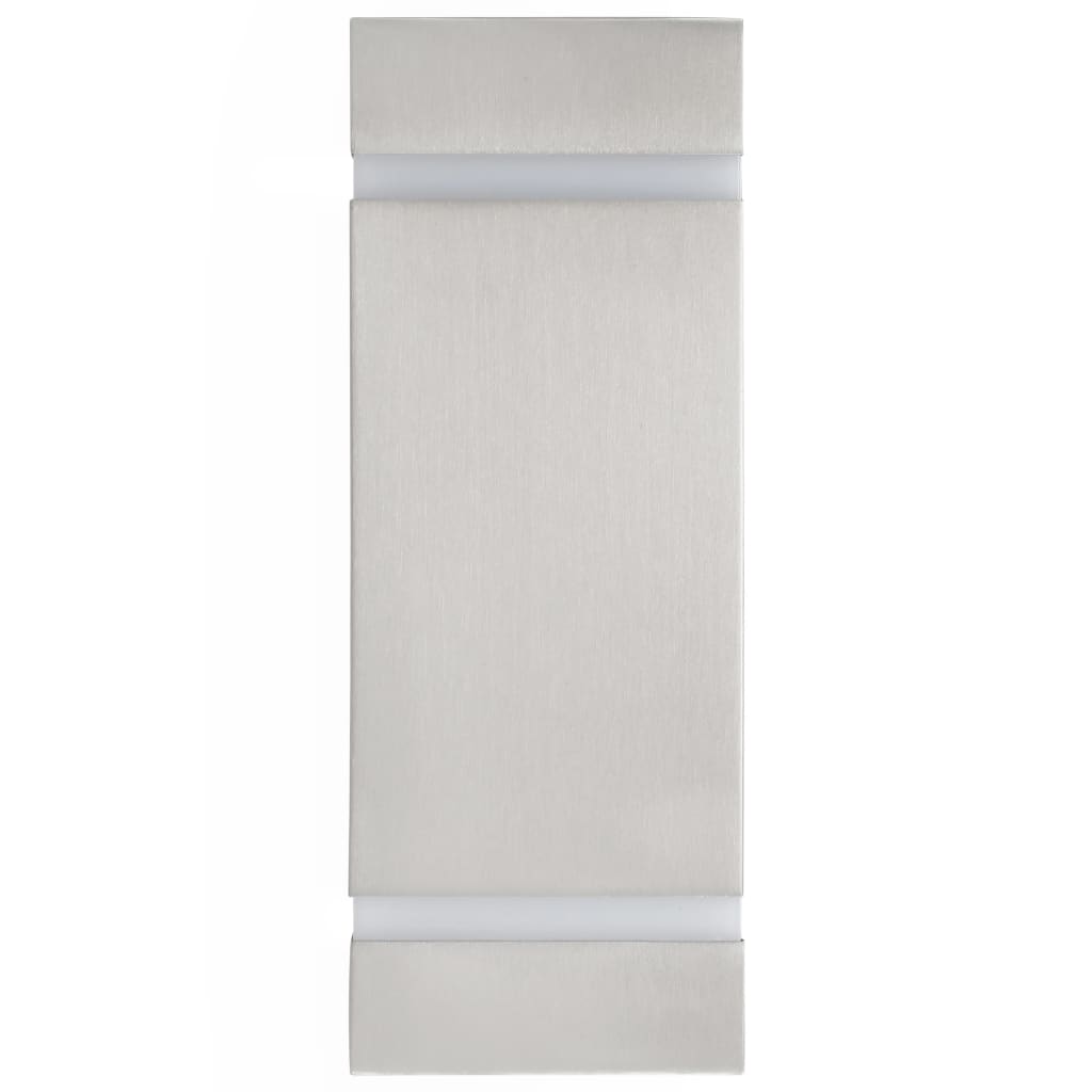 vidaXL Lămpi de perete de exterior 2 buc. argintiu 35 W dreptunghiular vidaXL Lămpi de perete de exterior 2 buc. argintiu 35 W dreptunghiular