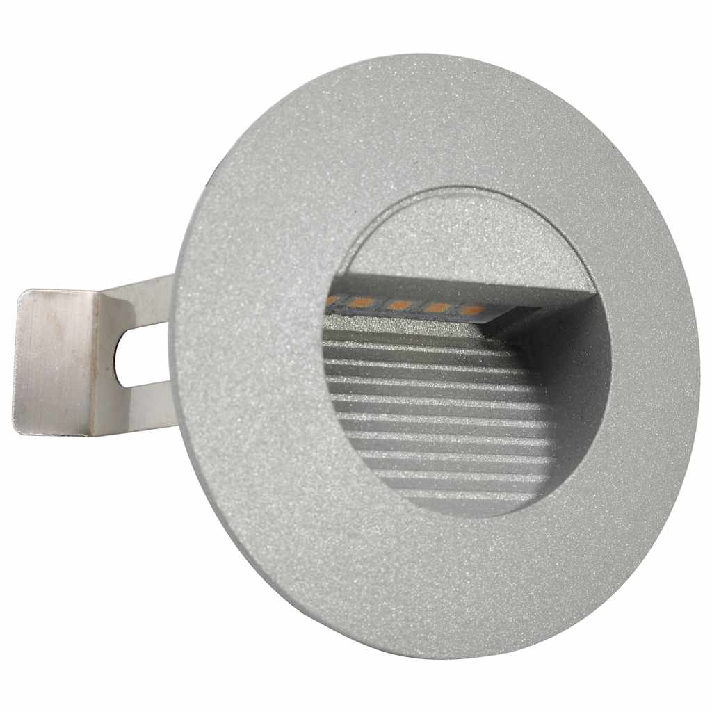 vidaXL Lămpi de perete LED de exterior, 6 buc., argintiu, 5 W, rotund vidaXL Lămpi de perete LED de exterior, 6 buc., argintiu, 5 W, rotund