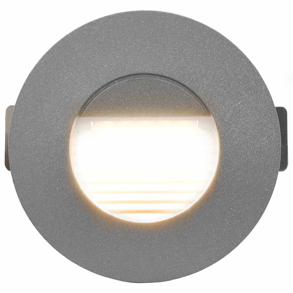 vidaXL Lămpi de perete LED de exterior, 6 buc., argintiu, 5 W, rotund vidaXL Lămpi de perete LED de exterior, 6 buc., argintiu, 5 W, rotund