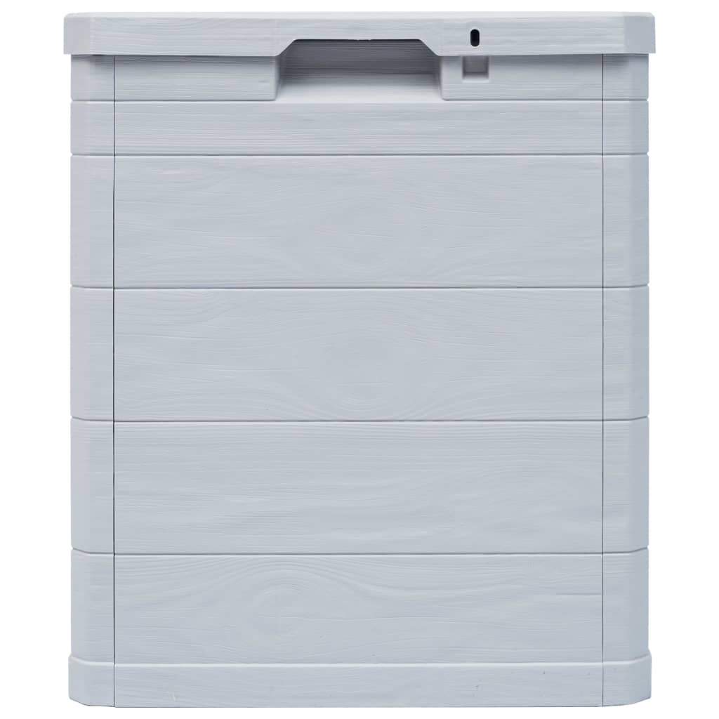 vidaXL Ladă de depozitare pentru grădină, 90 L, gri deschis vidaXL Ladă de depozitare pentru grădină, 90 L, gri deschis