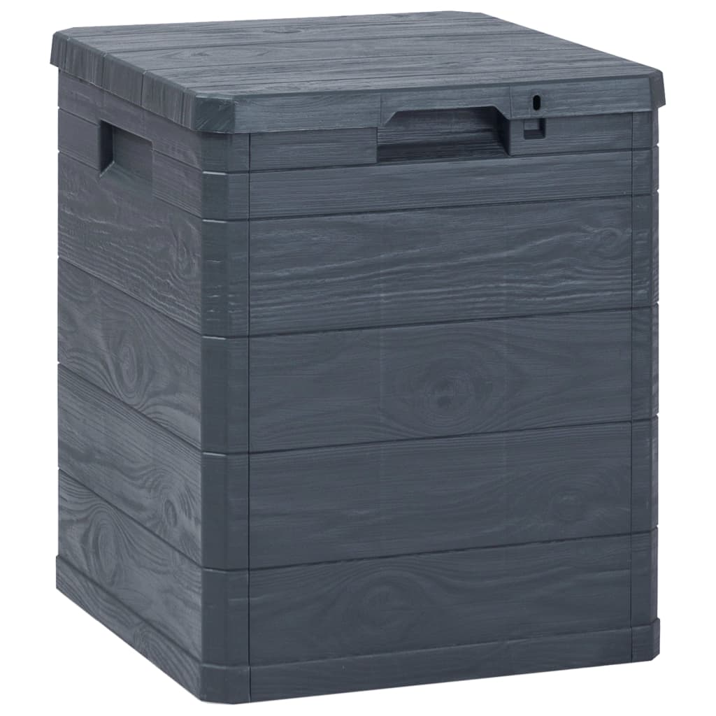 vidaXL Ladă de depozitare pentru grădină, antracit, 90 L vidaXL Ladă de depozitare pentru grădină, antracit, 90 L