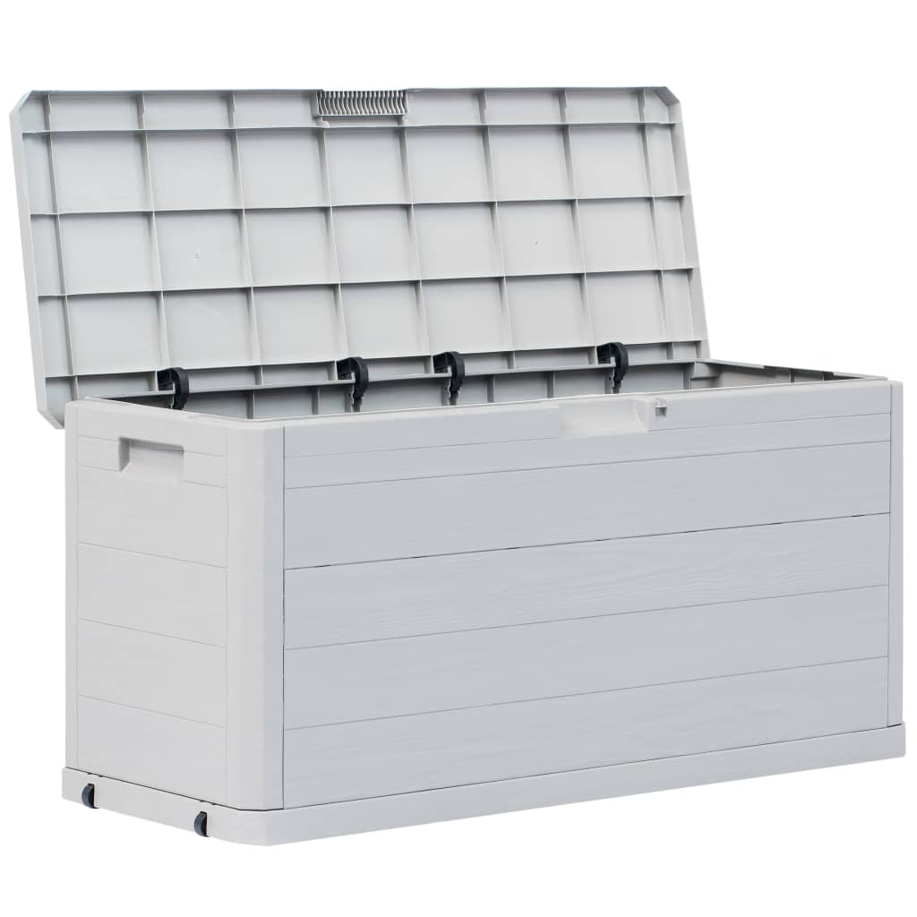 vidaXL Ladă de depozitare pentru grădină, 280 L, gri deschis vidaXL Ladă de depozitare pentru grădină, 280 L, gri deschis