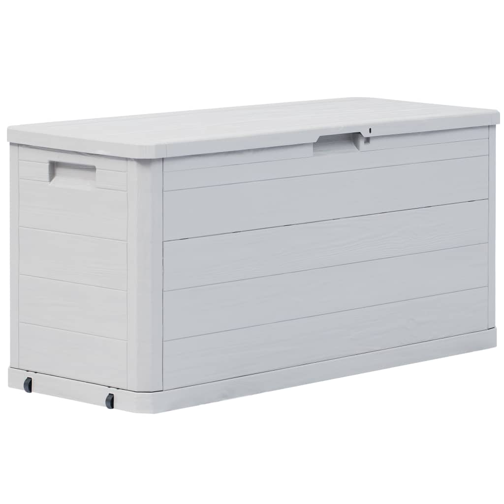 vidaXL Ladă de depozitare pentru grădină, 280 L, gri deschis vidaXL Ladă de depozitare pentru grădină, 280 L, gri deschis