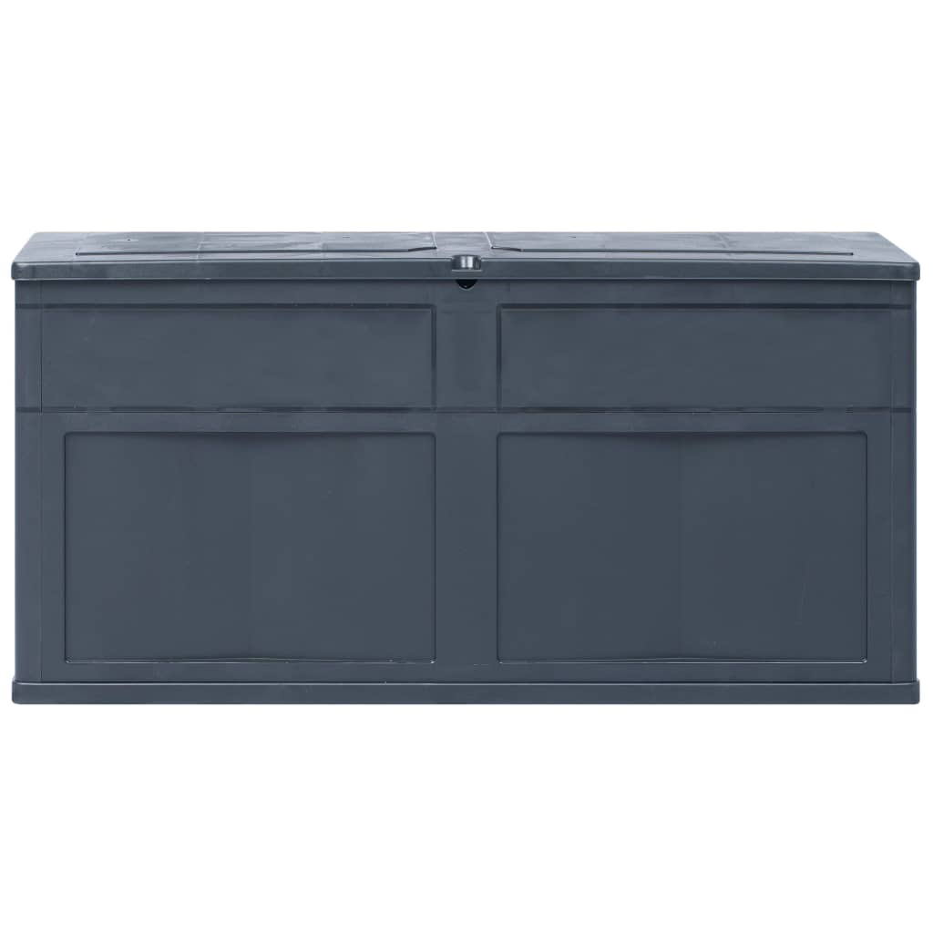 vidaXL Ladă de depozitare de grădină, negru, 320 L vidaXL Ladă de depozitare de grădină, negru, 320 L