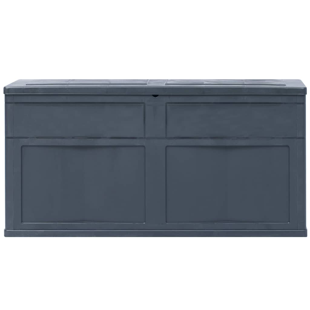 vidaXL Ladă de depozitare de grădină, negru, 320 L vidaXL Ladă de depozitare de grădină, negru, 320 L