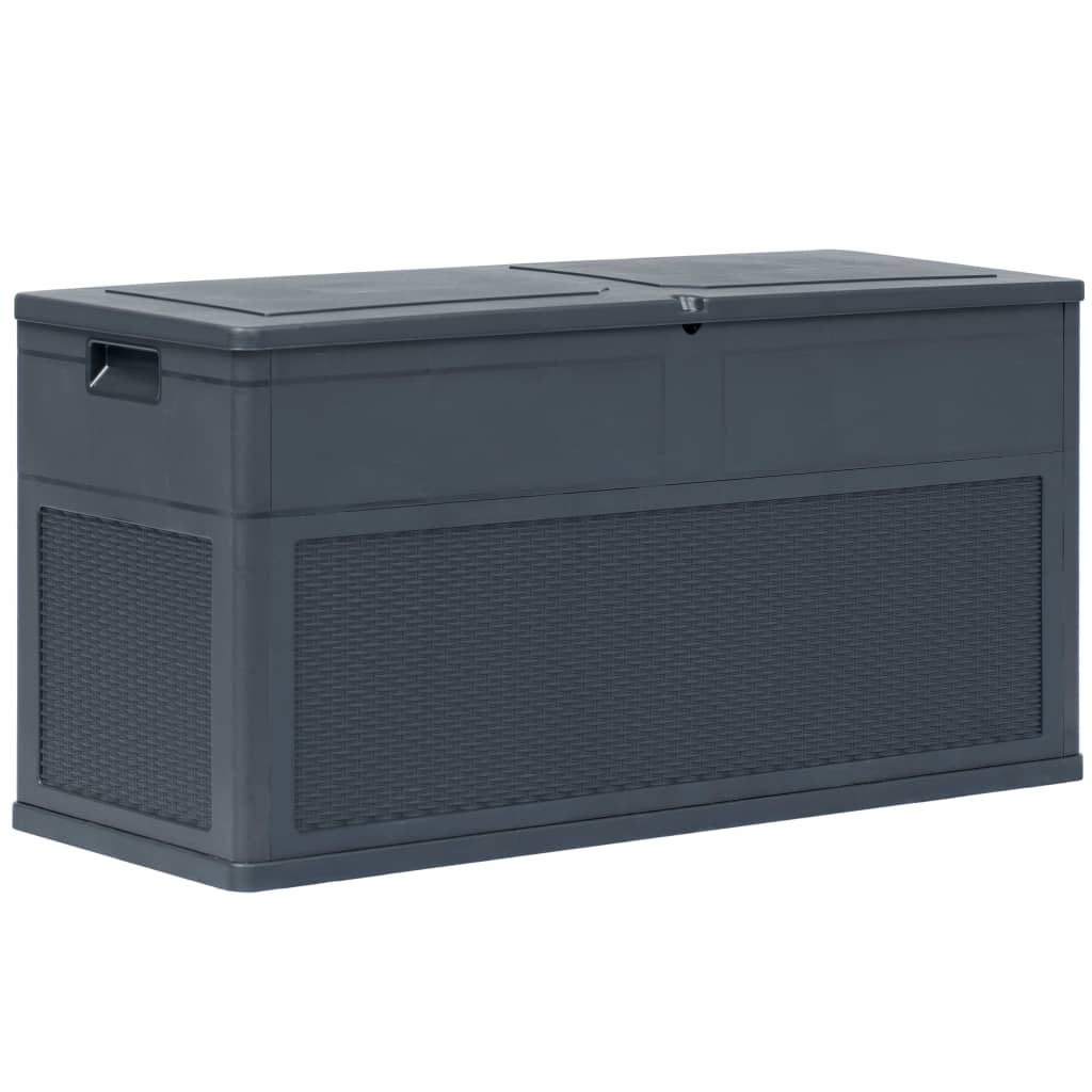 vidaXL Ladă de depozitare de grădină, antracit, 320 L vidaXL Ladă de depozitare de grădină, antracit, 320 L