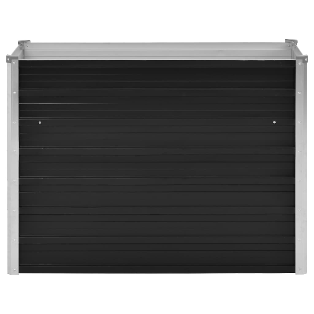 vidaXL Strat înălțat de grădină antracit 100x40x77 cm oțel galvanizat
