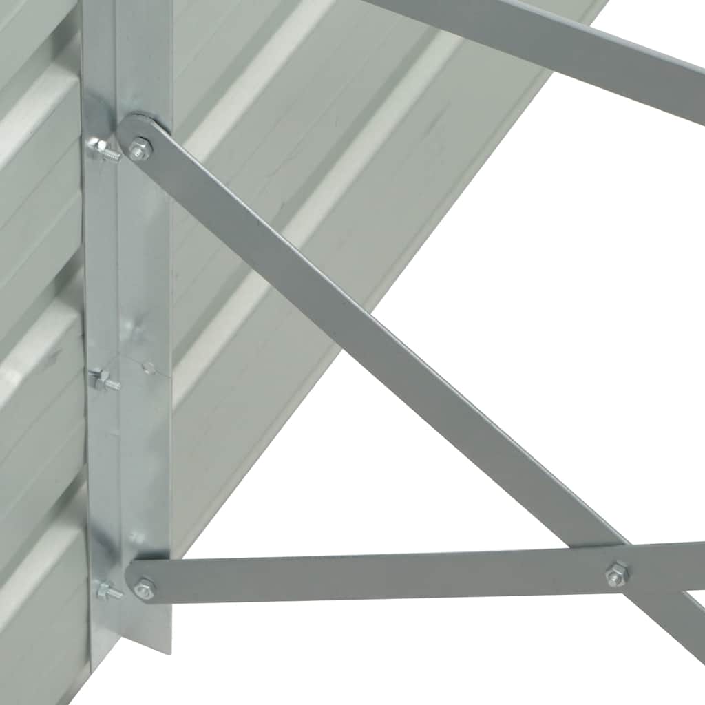 vidaXL Strat înălțat de grădină antracit 100x40x77 cm oțel galvanizat