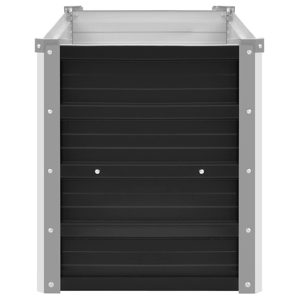 vidaXL Strat înălțat de grădină antracit 100x40x45 cm oțel galvanizat