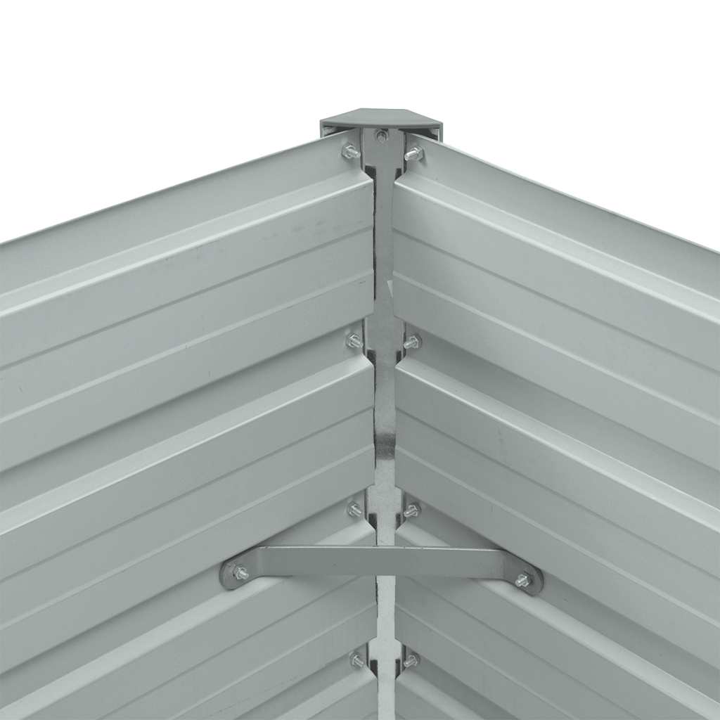 vidaXL Strat înălțat de grădină antracit 100x40x45 cm oțel galvanizat