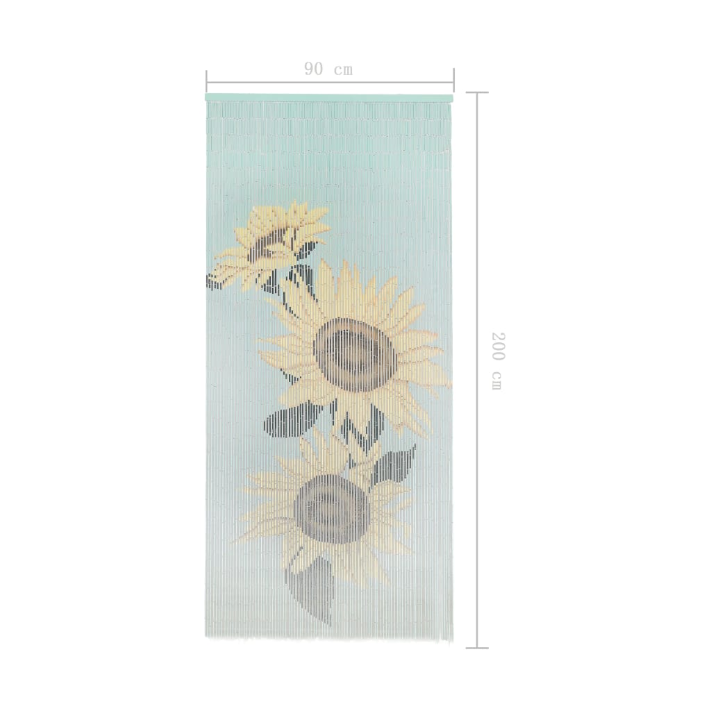 vidaXL Perdea de ușă pentru insecte, 90 x 200 cm, bambus vidaXL Perdea de ușă pentru insecte, 90 x 200 cm, bambus