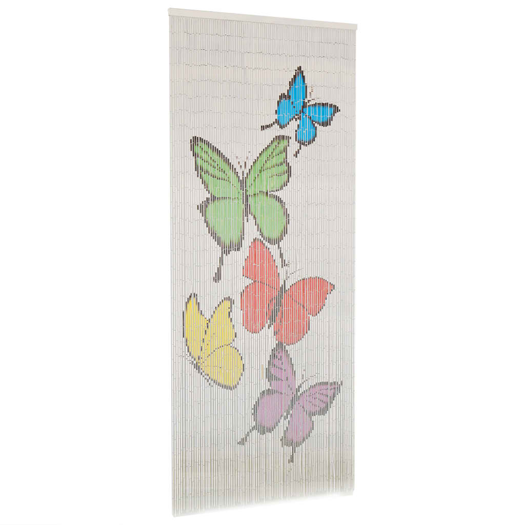 vidaXL Perdea de ușă pentru insecte, 90 x 200 cm, bambus