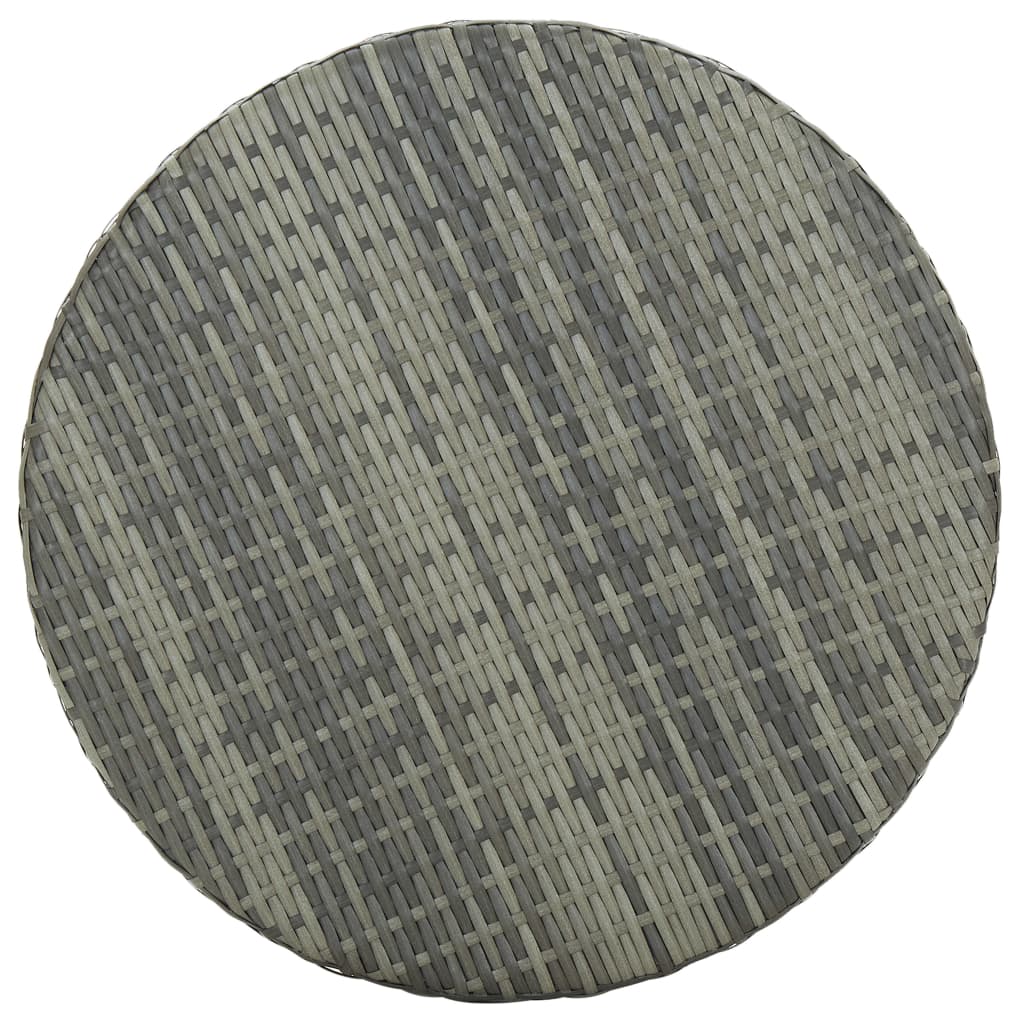 vidaXL Masă de grădină, gri, 60,5 x 106 cm, poliratan vidaXL Masă de grădină, gri, 60,5 x 106 cm, poliratan