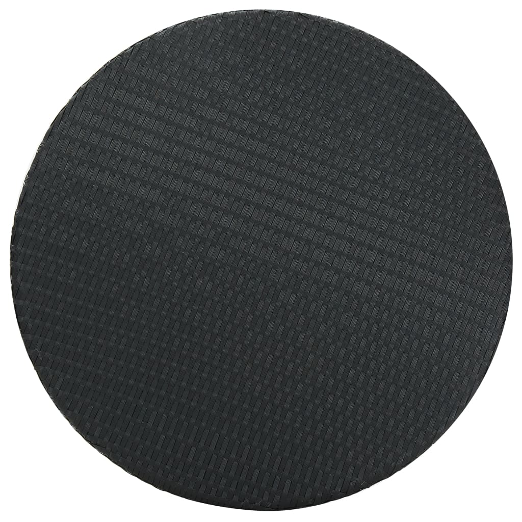 vidaXL Masă de grădină, negru 75,5 x 106 cm, poliratan vidaXL Masă de grădină, negru 75,5 x 106 cm, poliratan