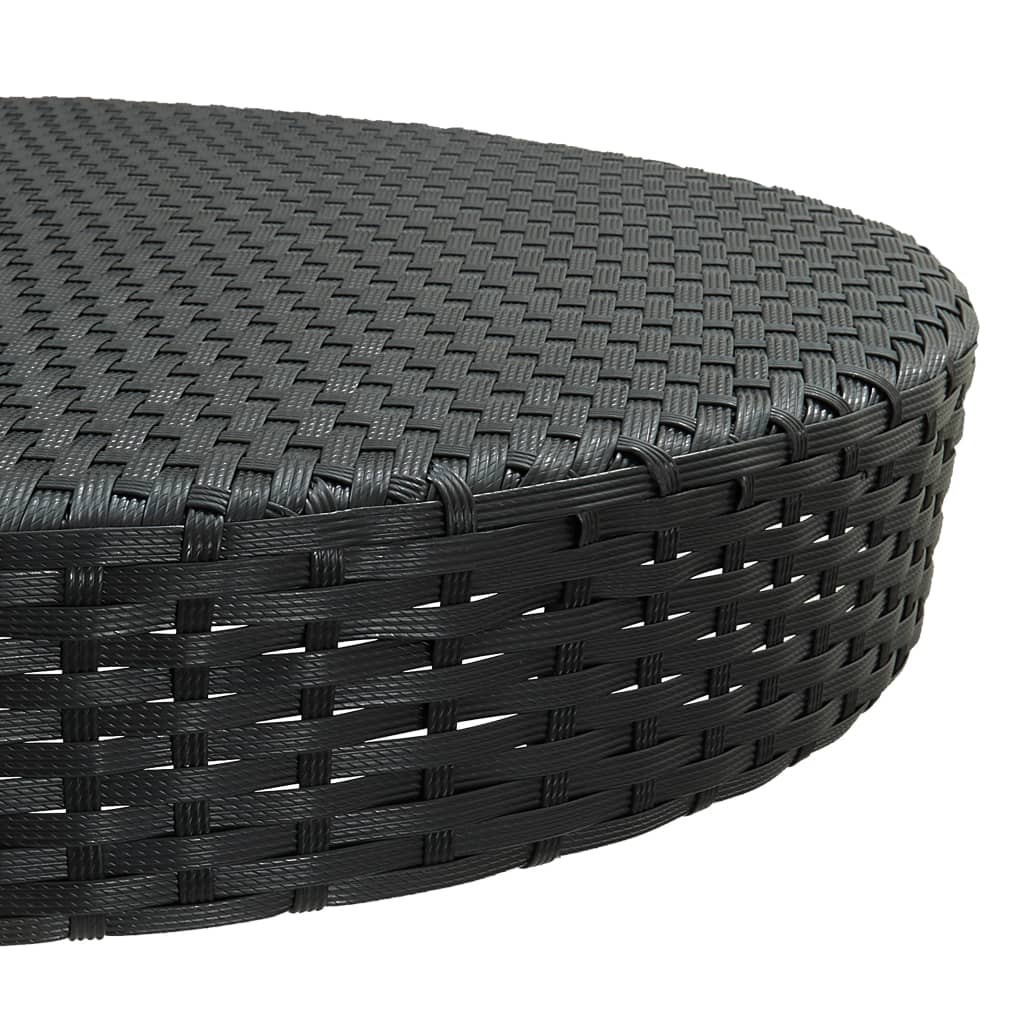 vidaXL Masă de grădină, negru 75,5 x 106 cm, poliratan vidaXL Masă de grădină, negru 75,5 x 106 cm, poliratan