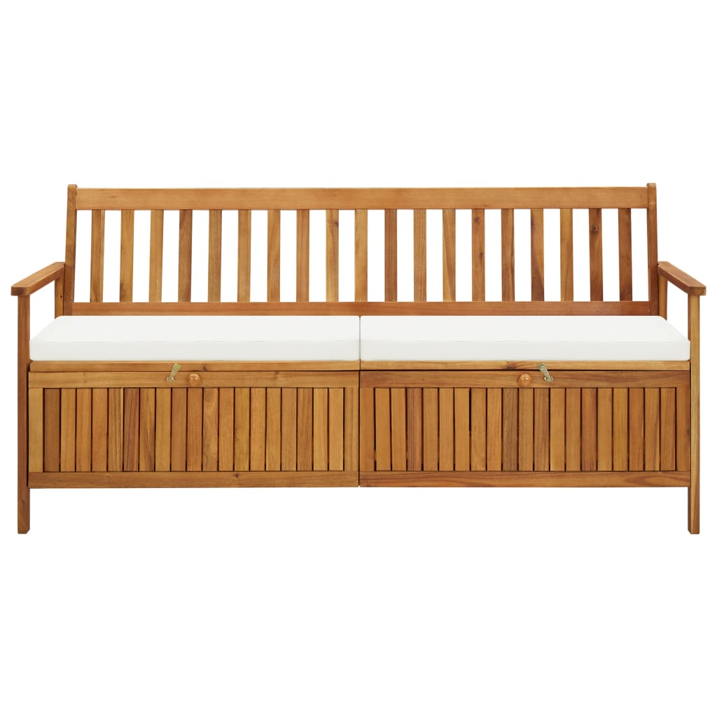vidaXL Bancă de depozitare cu pernă, 170 cm, lemn masiv de acacia vidaXL Bancă de depozitare cu pernă, 170 cm, lemn masiv de acacia