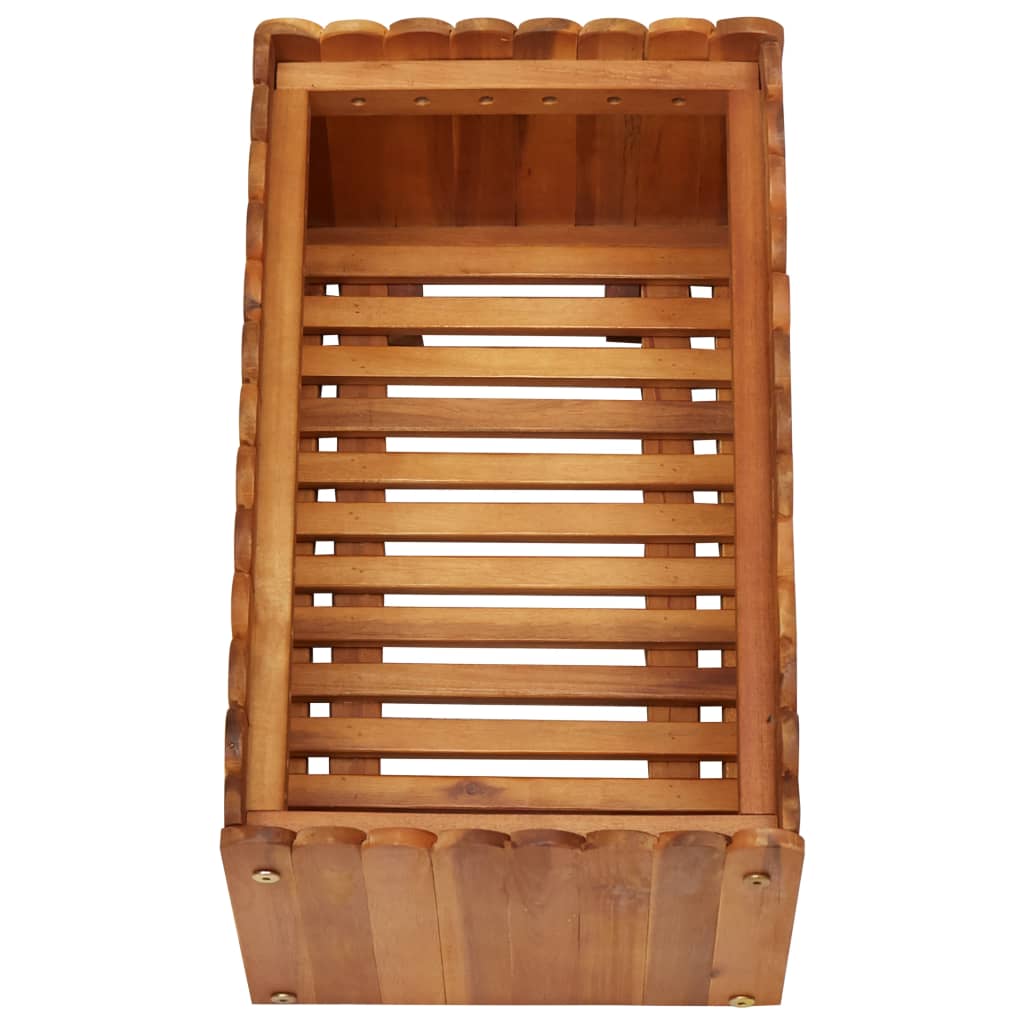 vidaXL Strat înălțat de grădină, 50 x 30 x 25 cm, lemn masiv de acacia