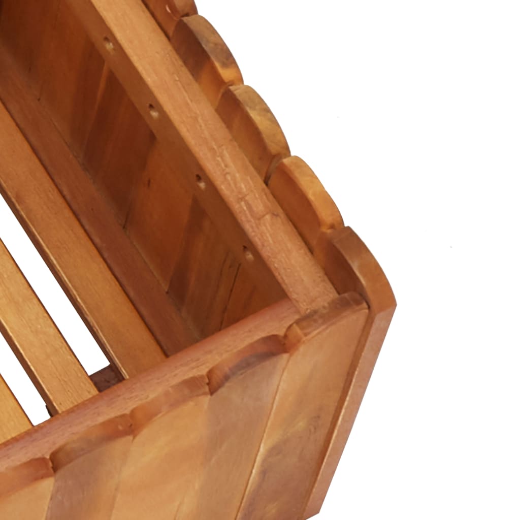 vidaXL Strat înălțat de grădină, 50 x 30 x 25 cm, lemn masiv de acacia