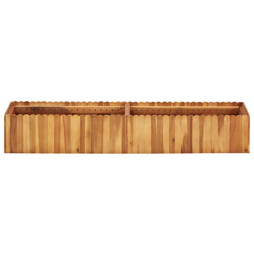 vidaXL Strat înălțat de grădină, 150x30x25 cm, lemn masiv de acacia